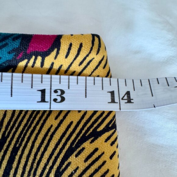 Vivid Fuschia With Yellow and Teal Tropical Floral Print Pencil Skirt - Picture 6 of 8